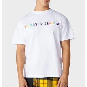NWT Jean Paul Gaultier "Jean Pride Gaultier" White T-Shirt